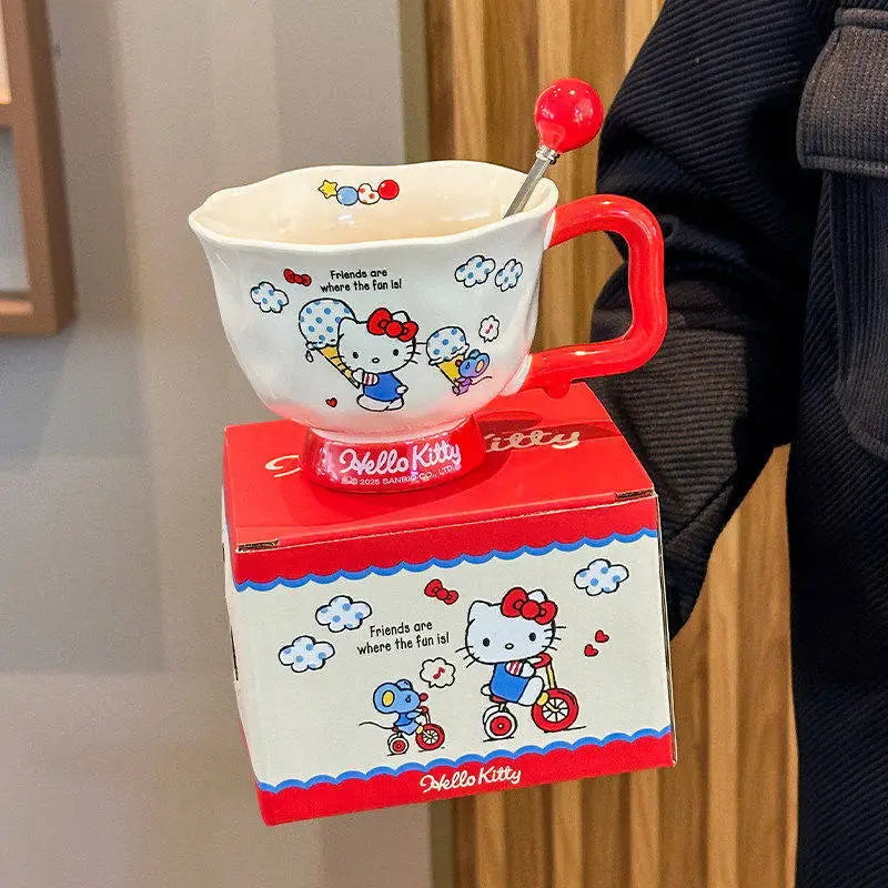 Hello Kitty Ceramic Mug with Spoon