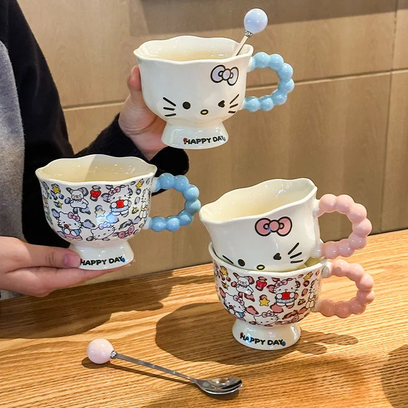 Hello Kitty Ceramic Mug with Spoon