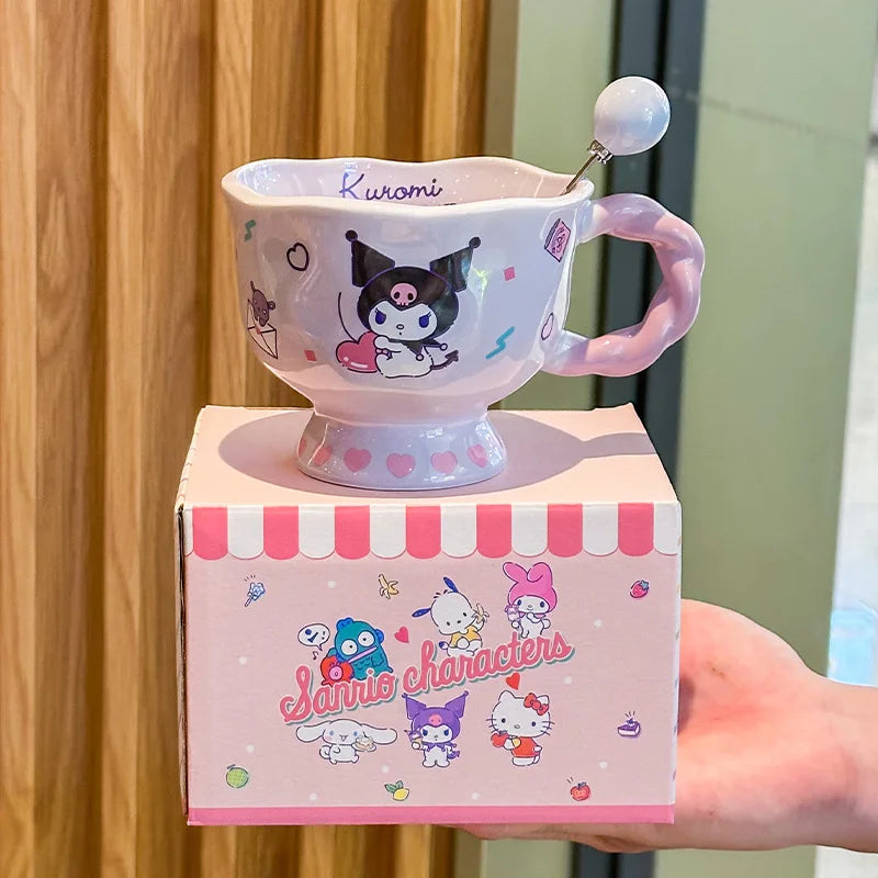 Hello Kitty Ceramic Mug with Spoon
