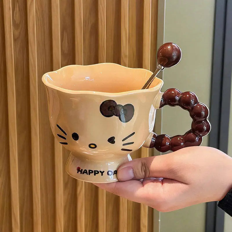Hello Kitty Ceramic Mug with Spoon
