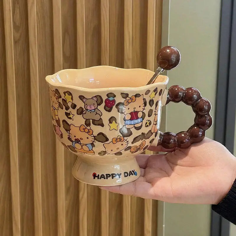 Hello Kitty Ceramic Mug with Spoon